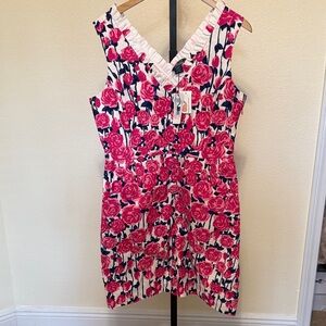 Vineyard vines 🌸Vibrant Pink Floral Mini Dress
